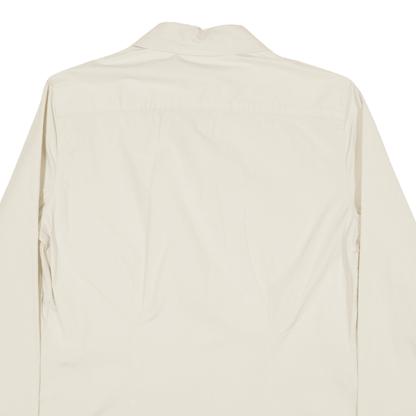 GAP Plain Shirt Beige Long Sleeve Womens M Online Hot Sale