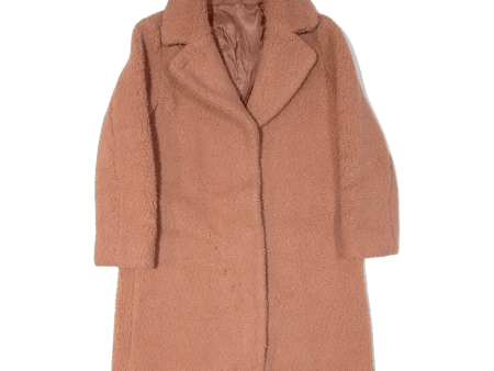 & OTHER STORIES Overcoat Fleece Coat Pink Womens M For Discount