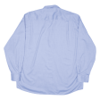 RENATO CAVALLI Plain Shirt Blue Long Sleeve Mens XL on Sale