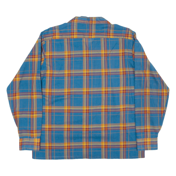 FRED RICHARDS Shirt Blue Check Long Sleeve Mens L Sale