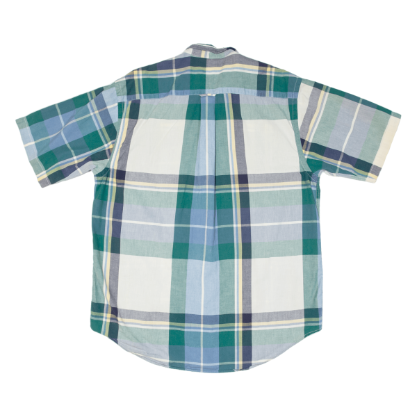 NAUTICA Shirt Green Plaid Short Sleeve Mens M Online Hot Sale