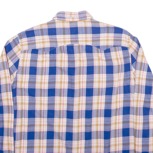 LEVI S Womens Shirt Blue Check Long Sleeve XL Online Sale