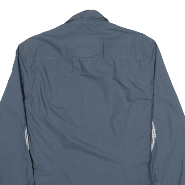 GUESS Mens Plain Shirt Blue Long Sleeve M For Discount