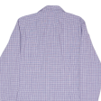 HUGO BOSS Slim Fit Shirt Purple Check Long Sleeve Mens L Fashion