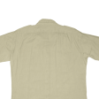 Plain Shirt Beige Short Sleeve Mens L For Sale