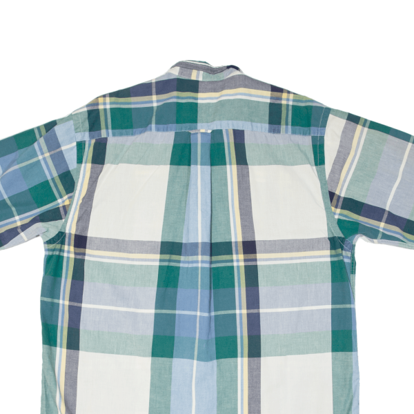 NAUTICA Shirt Green Plaid Short Sleeve Mens M Online Hot Sale