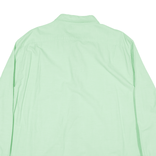 NAUTICA Plain Shirt Green Long Sleeve Mens 2XL For Cheap