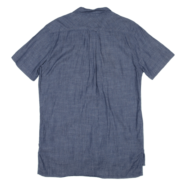 LEVI S Plain Shirt Blue Short Sleeve Mens M Cheap