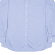 RENATO CAVALLI Plain Shirt Blue Long Sleeve Mens XL on Sale