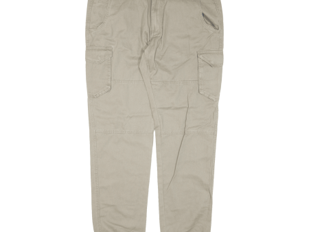 72D Cargo Womens Trousers Beige Regular Tapered W38 L32 Fashion