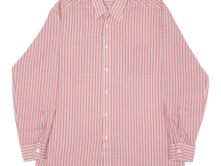 C&A Leisure Shirt Red Check Long Sleeve Mens M Cheap