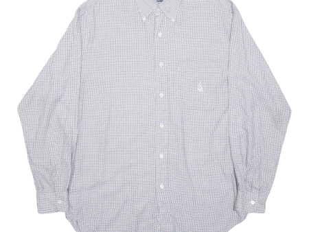 NAUTICA Shirt White Check Long Sleeve Mens M Online now