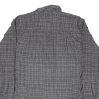 TEDDY S JEANS Mens Shirt Grey Check Long Sleeve L Hot on Sale