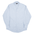 HUGO BOSS Plain Shirt Blue Long Sleeve Mens L Fashion