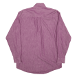 SAVANE Plain Shirt Purple Long Sleeve Mens S Discount