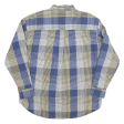 CHAPS RALPH LAUREN Shirt Blue Plaid Long Sleeve Mens XL on Sale