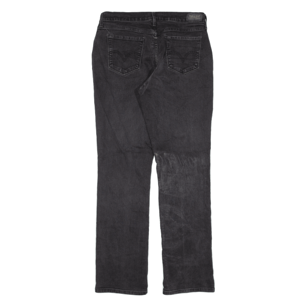 LEVI S 505 Jeans Black Denim Regular Straight Womens W30 L32 Discount