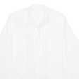 SACHS Plain Shirt White Long Sleeve Mens L Hot on Sale