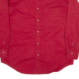 AUGUSTA SPORTSWEAR Plain Shirt Red Long Sleeve Mens L Online now