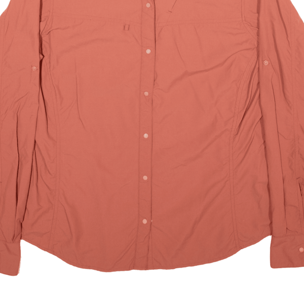 PATAGONIA Plain Shirt Orange Nylon Long Sleeve Womens M Supply