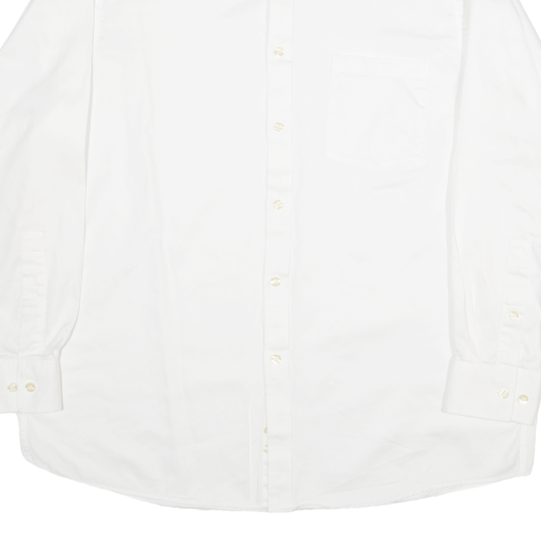 MICHAEL KORS Plain Shirt White Long Sleeve Mens L Discount