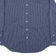 NAUTICA Slim Fit Shirt Blue Pinstripe Long Sleeve Mens L Online Sale