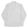 NEW CLASSIC DESIGN Shirt White Striped Long Sleeve Mens XL For Discount