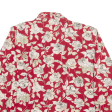 Shirt Red Floral Long Sleeve Womens L Fashion