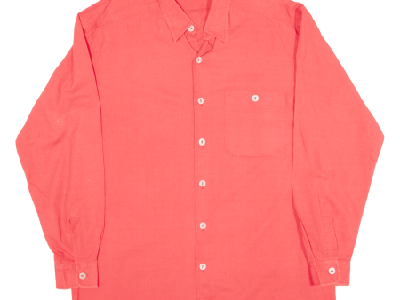 SOUTHERN Plain Shirt Pink Long Sleeve Mens M Online