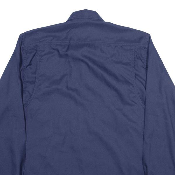 MASCOT Plain Shirt Blue Long Sleeve Mens M Hot on Sale