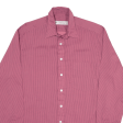 C & A Shirt Pink 90s Striped Long Sleeve Mens M on Sale