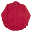 AUGUSTA SPORTSWEAR Plain Shirt Red Long Sleeve Mens L Online now