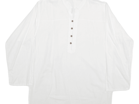 JAMINS Plain Shirt White Long Sleeve Mens M Online now