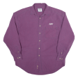 LEE Shirt Purple Check Long Sleeve Mens L on Sale