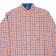 TOMMY HILFIGER Shirt Orange Check Long Sleeve Mens M Online now