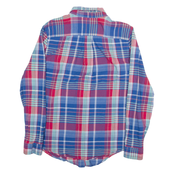 RALPH LAUREN Shirt Blue Check Long Sleeve Boys XL on Sale