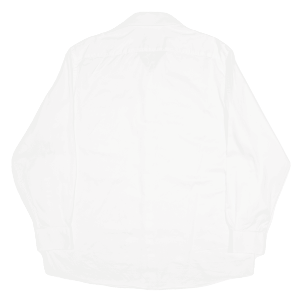 MICHAEL KORS Plain Shirt White Long Sleeve Mens L Discount