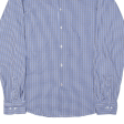 NAUTICA Slim Fit Shirt Blue Check Long Sleeve Mens M Hot on Sale