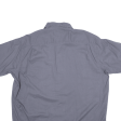 WRANGLER Stretch Flex Plain Shirt Grey Short Sleeve Mens L Online Sale