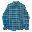 J CREW Shirt Blue Check Long Sleeve Mens M For Sale