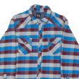 BLACKJACK Flannel Shirt Blue Gingham Long Sleeve Mens M For Cheap