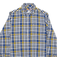 TOMMY HILFIGER Shirt Blue Check Long Sleeve Mens XS Online now