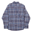 JACHS Flannel Shirt Blue Check Long Sleeve Mens M For Sale