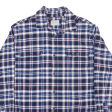 JACHS Flannel Shirt Blue Check Long Sleeve Mens M For Sale