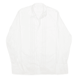 SACHS Plain Shirt White Long Sleeve Mens L Hot on Sale