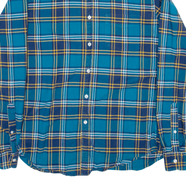 J CREW Shirt Blue Check Long Sleeve Mens M For Sale