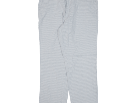 DOCKERS Striped Trousers Blue Regular Straight Mens W36 L29 For Discount