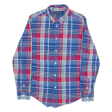 RALPH LAUREN Shirt Blue Check Long Sleeve Boys XL on Sale