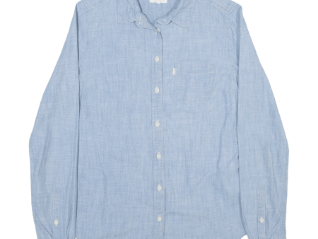 LEVI S Plain Shirt Blue Long Sleeve Womens XS Online