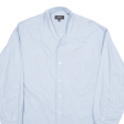 HUGO BOSS Plain Shirt Blue Long Sleeve Mens L Fashion